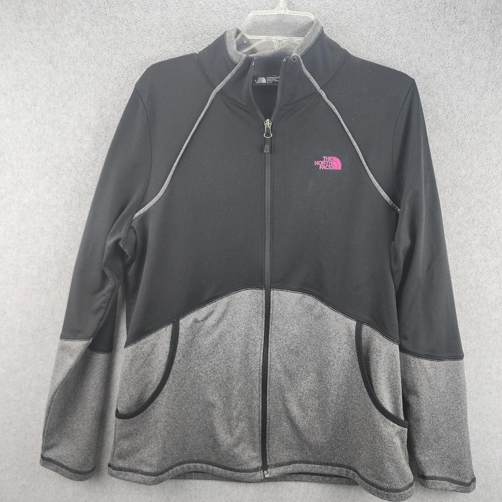 Womens North Face full zip fleece jacket.
